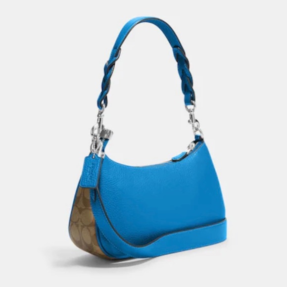 Authentic Coach Teri Shoulder Bag in Racer Blue NWT - Picture 2 of 4